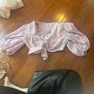 Princess polly NWT tie-front top